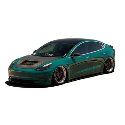 146cm Modello 3 Tesla Body Kit Cappuccio in plastica trasparente in fibra di carbonio