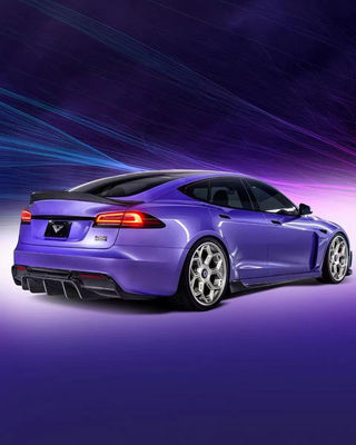 Vors Style Tesla Body Kit 2013 - 2016 Tesla Model S Spoiler Hood Fusta laterale