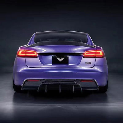 Vors Style Tesla Body Kit 2013 - 2016 Tesla Model S Spoiler Hood Fusta laterale