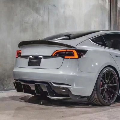 2017 - 2019 MODEL 3 Body Kit Tesla Spade anteriore diffusore posteriore Spoiler 180mm