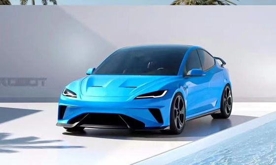 2024 Riparazione Tesla Body Kit Fibra di carbonio Modello 3 Spoiler Robot Stile Fronte e paraurti posteriori