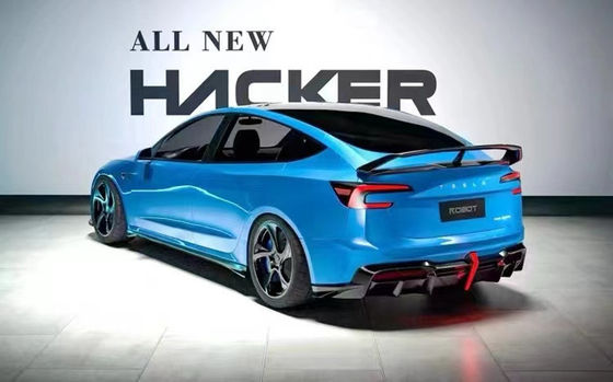 2024 Riparazione Tesla Body Kit Fibra di carbonio Modello 3 Spoiler Robot Stile Fronte e paraurti posteriori