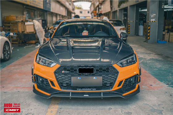 Ricambi auto per Audi A5 S5 RS5 Cappuccio in fibra di carbonio A5 S5 RS5 Modernizzato Cappuccio trasparente
