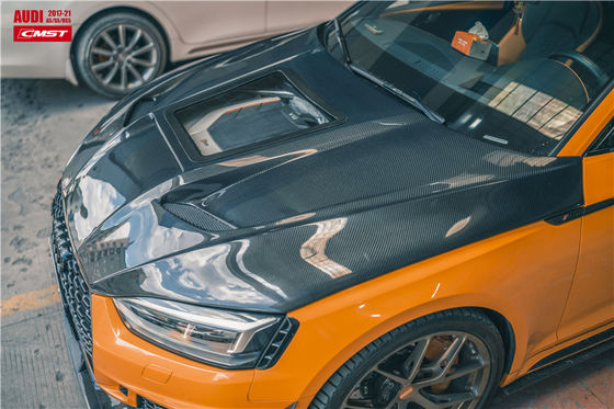 Ricambi auto per Audi A5 S5 RS5 Cappuccio in fibra di carbonio A5 S5 RS5 Modernizzato Cappuccio trasparente