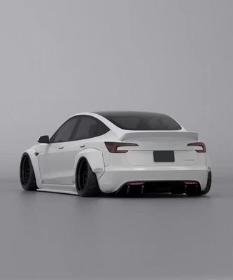 2020- Tesla Body Kit Resina Fibra LB Stile Tesla Model 3 Spoiler Diffusore Labbra Frontale
