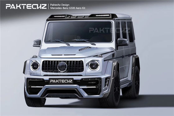 Ricambi auto per Mercedes W464 G500 G63 Kit carrozzeria W464 G500 G63 Aggiornato Paktechz-stile anteriore e posteriore coprifuoco