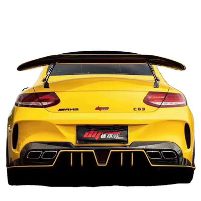 Ricambi auto per Mercedes C63 Coupé Spoiler in fibra di carbonio W205 C63 C63S Upgraded IMP-style GT Tail Spoiler