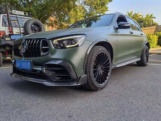 Per Mercedes-Benz GLC63 Kit corpo in fibra di carbonio GLC63 Upgraded Bs Style Carbon Fiber Front Lip Diffuser Spoiler Body Kit