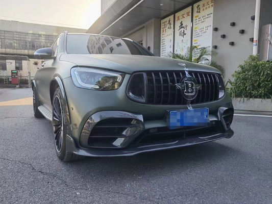 Per Mercedes-Benz GLC63 Kit corpo in fibra di carbonio GLC63 Upgraded Bs Style Carbon Fiber Front Lip Diffuser Spoiler Body Kit