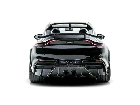 Bright Black Aston Martin Body Kit DBX MSY Stile Carbon Fiber Spoiler Wing