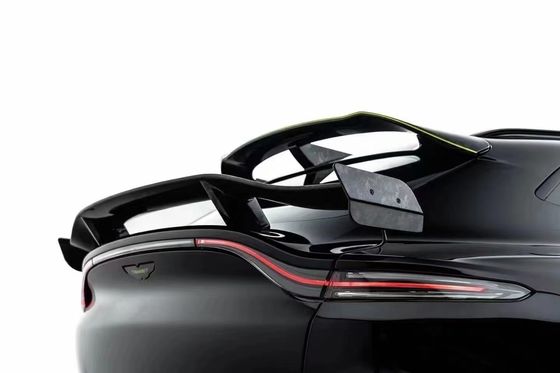 Bright Black Aston Martin Body Kit DBX MSY Stile Carbon Fiber Spoiler Wing