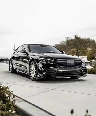 Per Mercedes Classe S W223 S400 S450 Carrozzeria in fibra di carbonio W223 Maybach Upgraded BUS Style