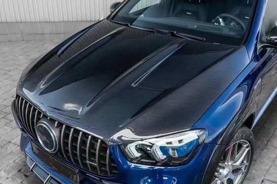 Per Mercedes-Benz GLE COUPE Kit corpo in fibra di carbonio GLE COUPE aggiornamenti Top Style Fibra di carbonio Kit diffusore labiale anteriore widebody