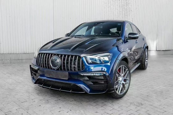 Per Mercedes-Benz GLE COUPE Kit corpo in fibra di carbonio GLE COUPE aggiornamenti Top Style Fibra di carbonio Kit diffusore labiale anteriore widebody