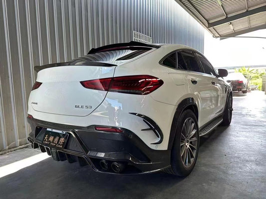 Per Mercedes-Benz GLE Coupe Kit corpo in fibra di carbonio GLE Coupe MSY Style Carbon Fiber Front Lip Diffuser Spoiler Kit