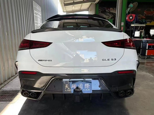 Per Mercedes-Benz GLE Coupe Kit corpo in fibra di carbonio GLE Coupe MSY Style Carbon Fiber Front Lip Diffuser Spoiler Kit