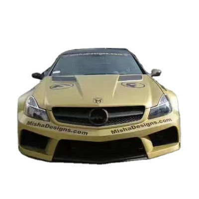 Per Mercedes SL R230 Widebody Kit SL R230 Upgraded Misha Style Front and Rear Bumper Spoiler Widebody Kit