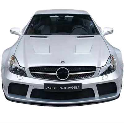 Per Mercedes SL R230 Widebody Kit SL R230 Upgraded BS Style Front and Rear Bumper Spoiler Widebody Kit