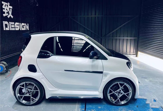 Per la Mercedes SMART Kit corpo in fibra di carbonio SMART aggiornamenti kit in fibra di carbonio in stile MSY spoiler diffusore labiale anteriore widebody