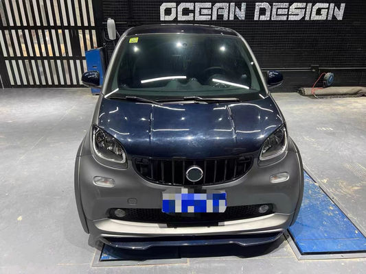 Per la Mercedes SMART Kit corpo in fibra di carbonio SMART aggiornamenti kit in fibra di carbonio in stile MSY spoiler diffusore labiale anteriore widebody
