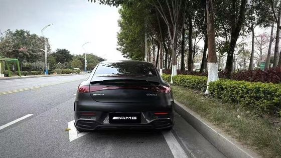 Per Mercedes EQE Kit di carrozzeria in fibra di carbonio EQE Upgrade BS Style Carbon Fiber Front Lip Diffuser Spoiler Body Kit
