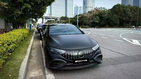 Per Mercedes EQE Kit di carrozzeria in fibra di carbonio EQE Upgrade BS Style Carbon Fiber Front Lip Diffuser Spoiler Body Kit