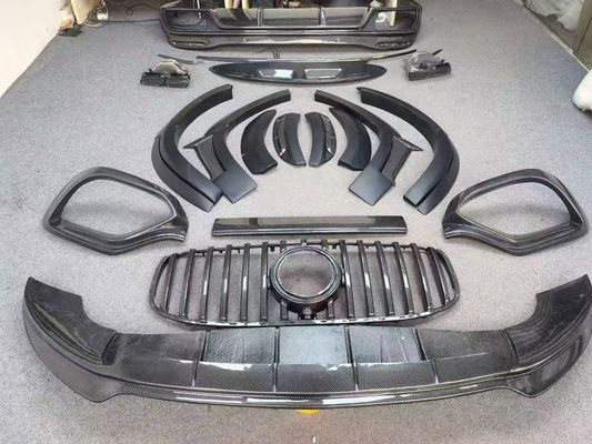 X167 GLS450 Mercedes Benz Body Kit LD Stile Carbon Fiber Lip Spoiler Hood