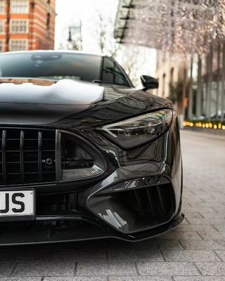 SL63 Mercedes Benz SL Body Kit 2015 - 2016 BS Style Hood Spoiler Diffusore labiale frontale