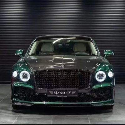 Bentley Flying Spur Corpo in fibra di carbonio Kit Flying Spur aggiornamenti stile MANSORY diffusore della bocca anteriore Spoiler cappuccio corpo kit