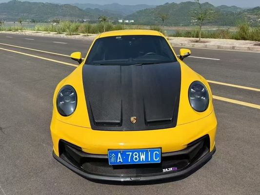 Porsche 992 Carrozzeria in fibra di carbonio Kit 992 stile GT3 frontale e posteriore paraurti gonna laterale spoiler cappuccio